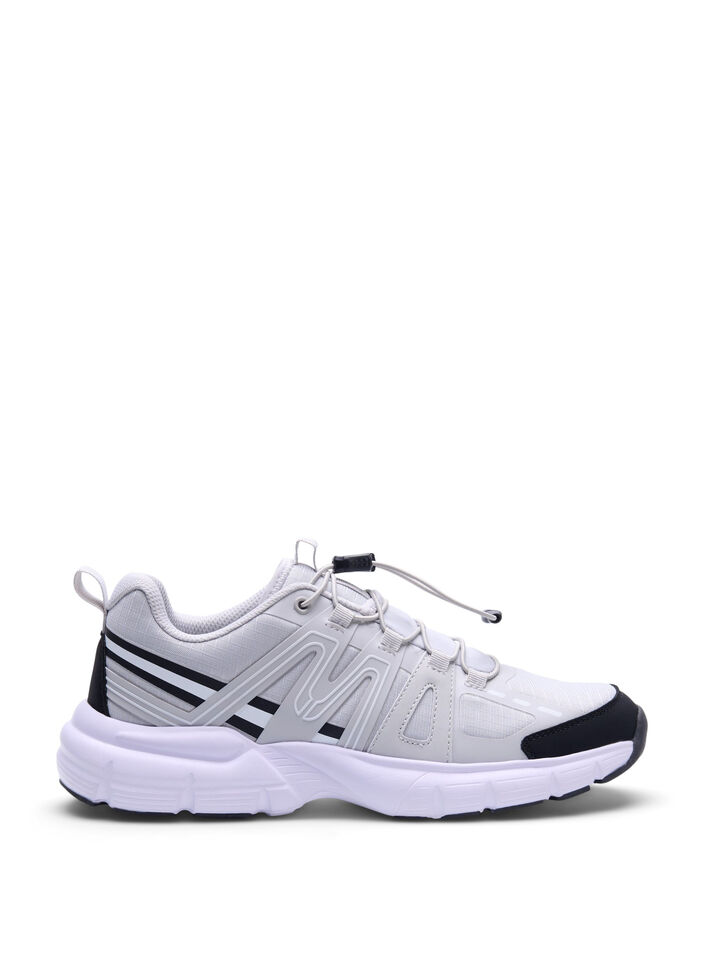 Wide fit - Sneakers met elastische veters, Vapor Blue, Packshot image number 0