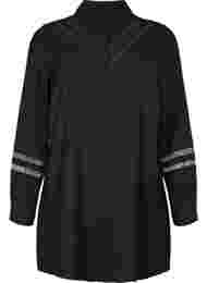 Lang shirt met kanten details, Black