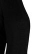 Lang gebreid vest in viscosemix, Zwart, Packshot image number 2