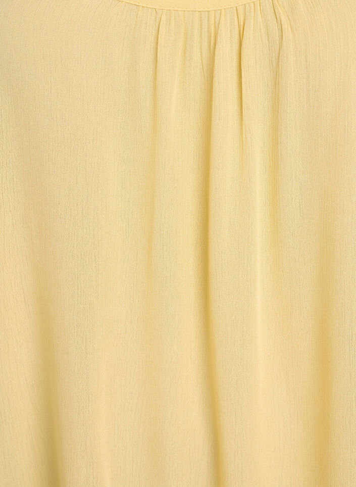 Strap top in viscose, Geel, Packshot image number 2