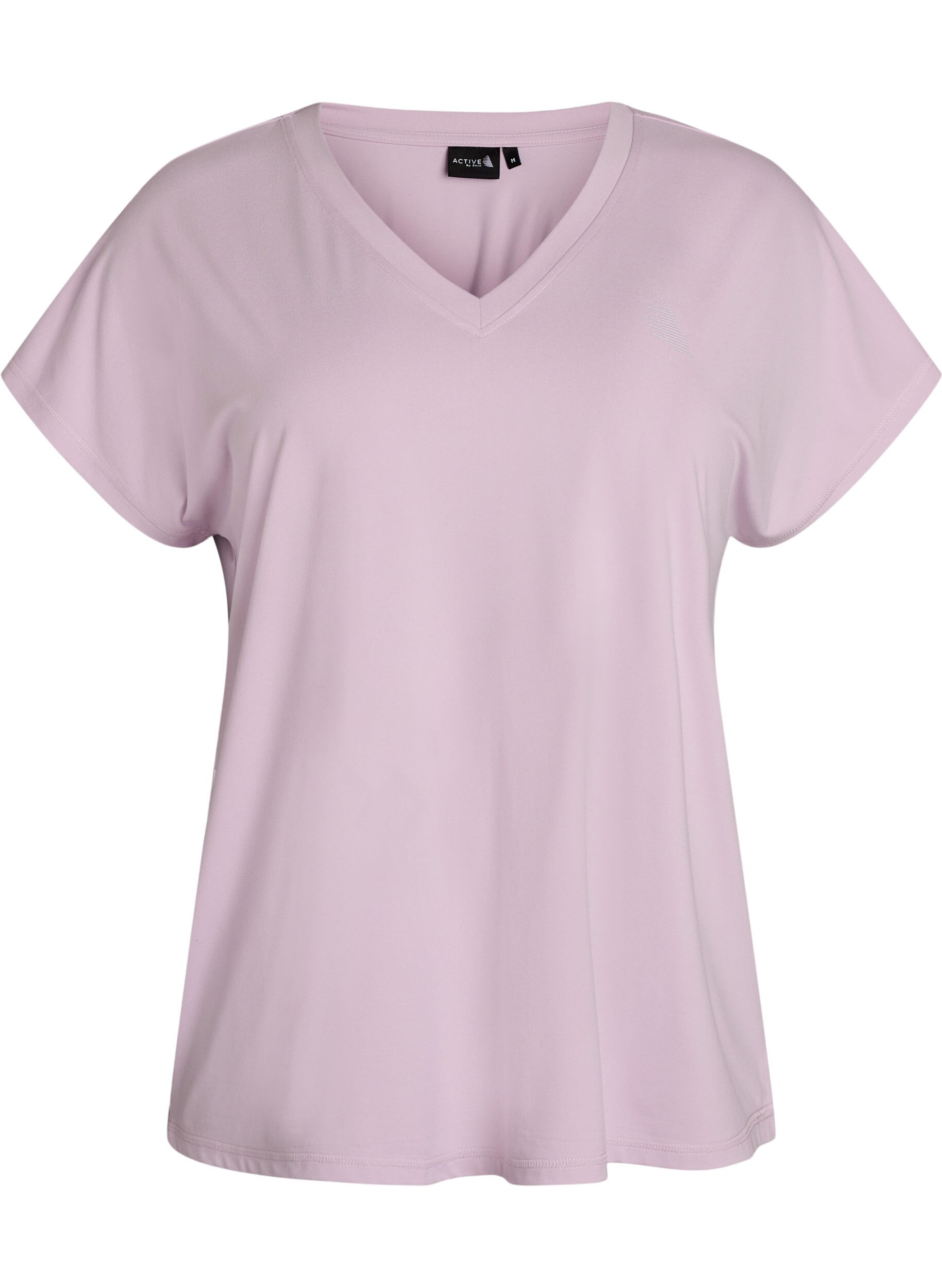 Losvallend trainings-T-shirt met V-hals