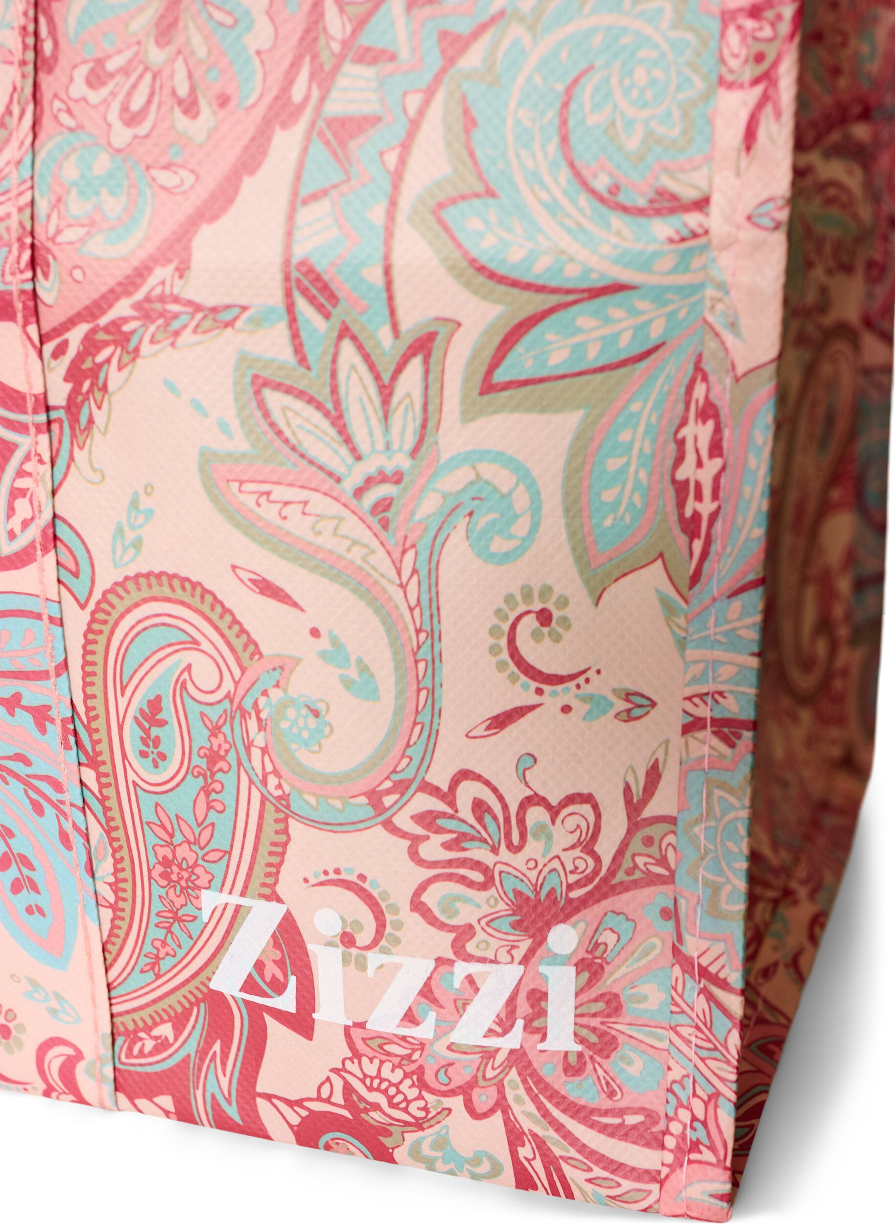 ZizziShoppingtas met ritssluiting, Rood, Packshot image number 2