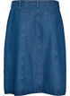 A-lijn denimrok met golvende knoopsluiting, Blauw, Packshot image number 1