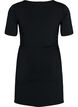 Korte jurk met uitsnede, Black, Packshot image number 1