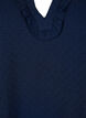 Blouse met lange mouwen en structuur, Navy Blazer, Packshot image number 2