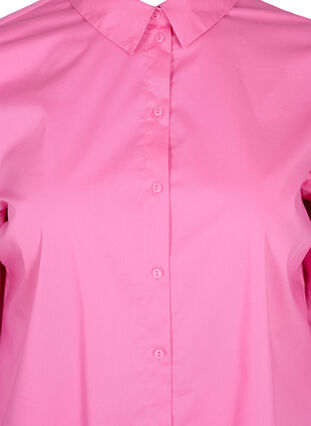 Blouse met lange mouwen en een hoge manchet, Aurora Pink, Packshot image number 3