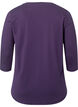 Trainingsblouse met 3/4-mouwen, Paars, Packshot image number 1