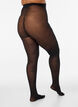Panties met bloemenpatroon 30 denier, Zwart, Model image number 2
