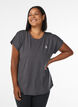 Effen gekleurd trainingsshirt, Grijs, Model image number 0