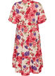 Katoenen midi jurk met bloemenprint, Rood, Packshot image number 1