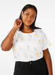 T-shirt van biologisch katoen met bloemenprint, Bright W. AOP, Model image number 0