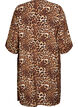 Kimono van viscose met 3/4 mouwen, Bruin, Packshot image number 1