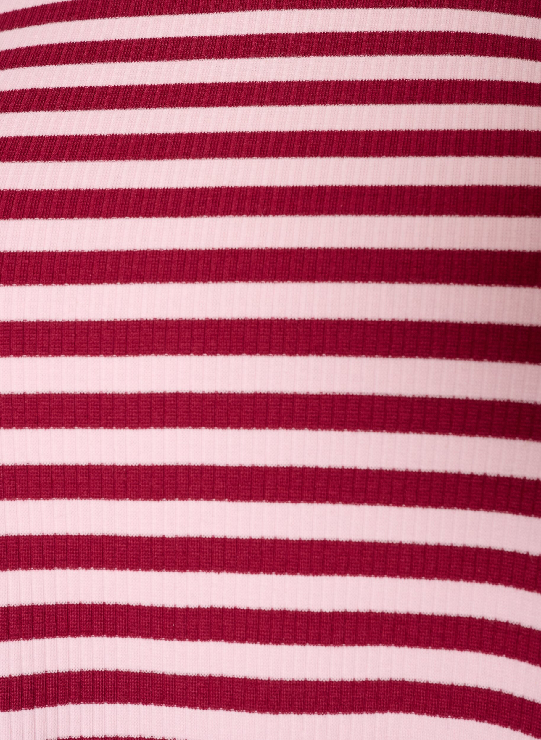 ZizziGestreepte blouse met lange mouwen, Roze, Packshot image number 2