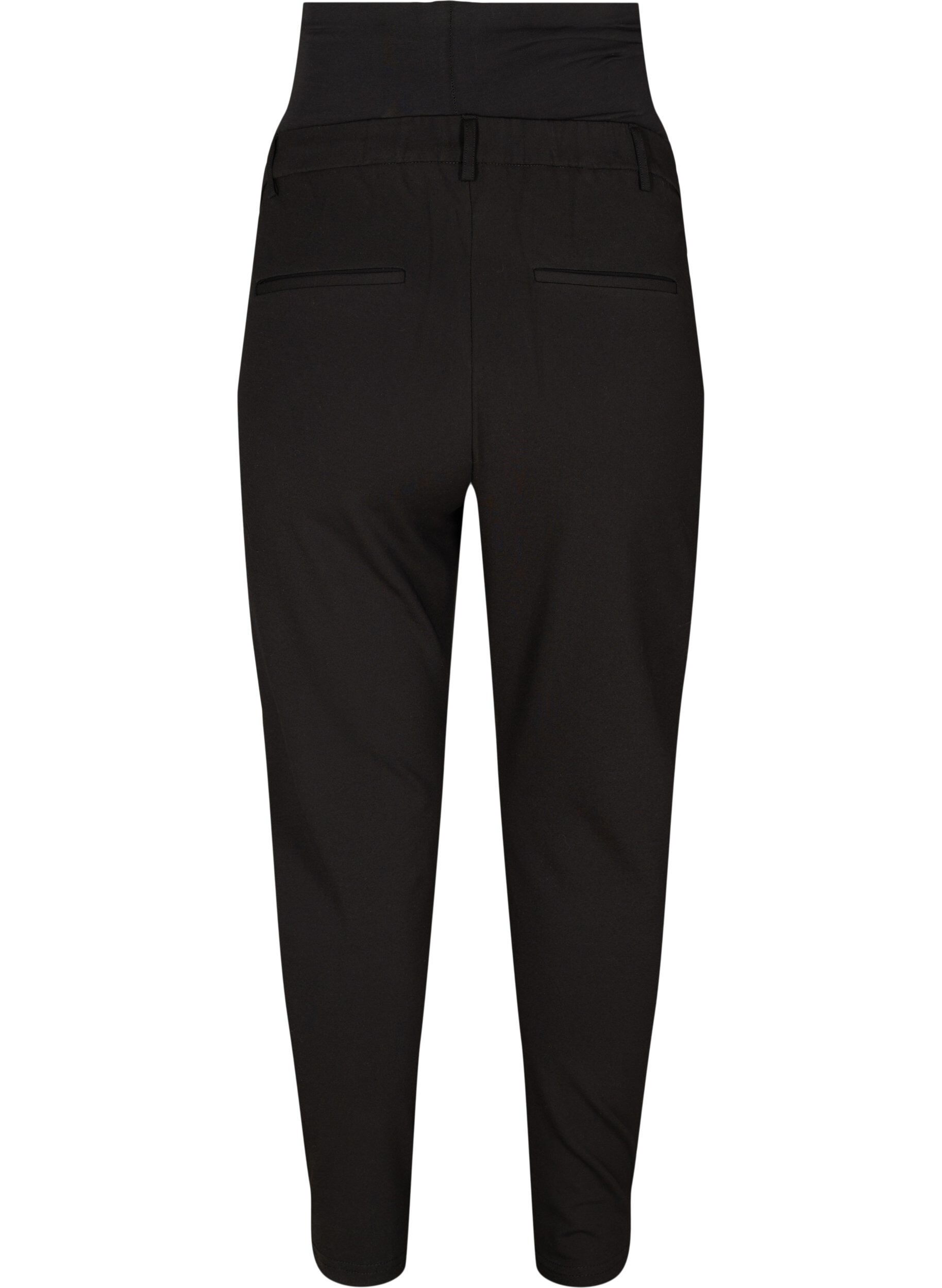 Zizzi Zwangerschaps Maddison broek, Black, Packshot image number 1