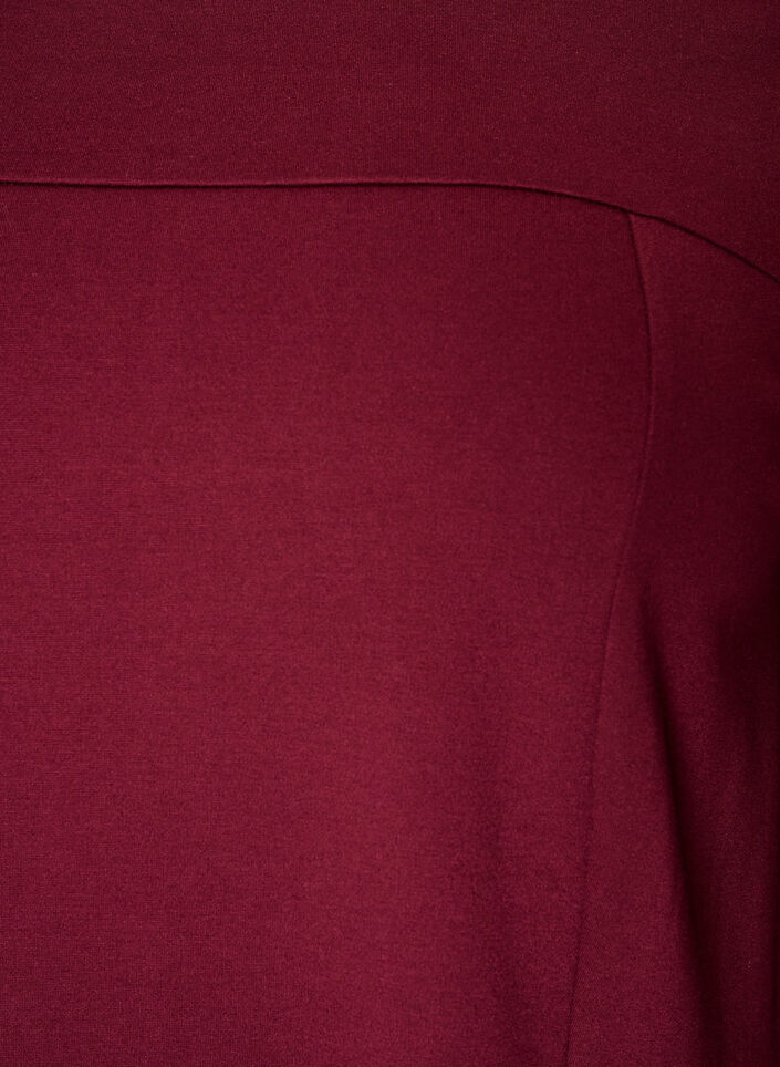 A-vorm jurk met 3/4-mouwen, Rood, Packshot image number 2