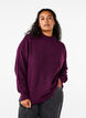 Gebreide wollen blouse met hoge hals, Potent Purple Mel., Model image number 0