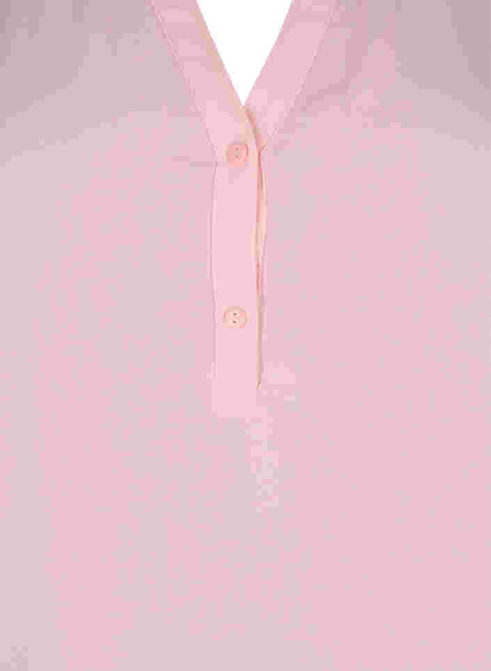 Top met lange mouwen en v-halslijn, Strawberry Cream, Packshot image number 2