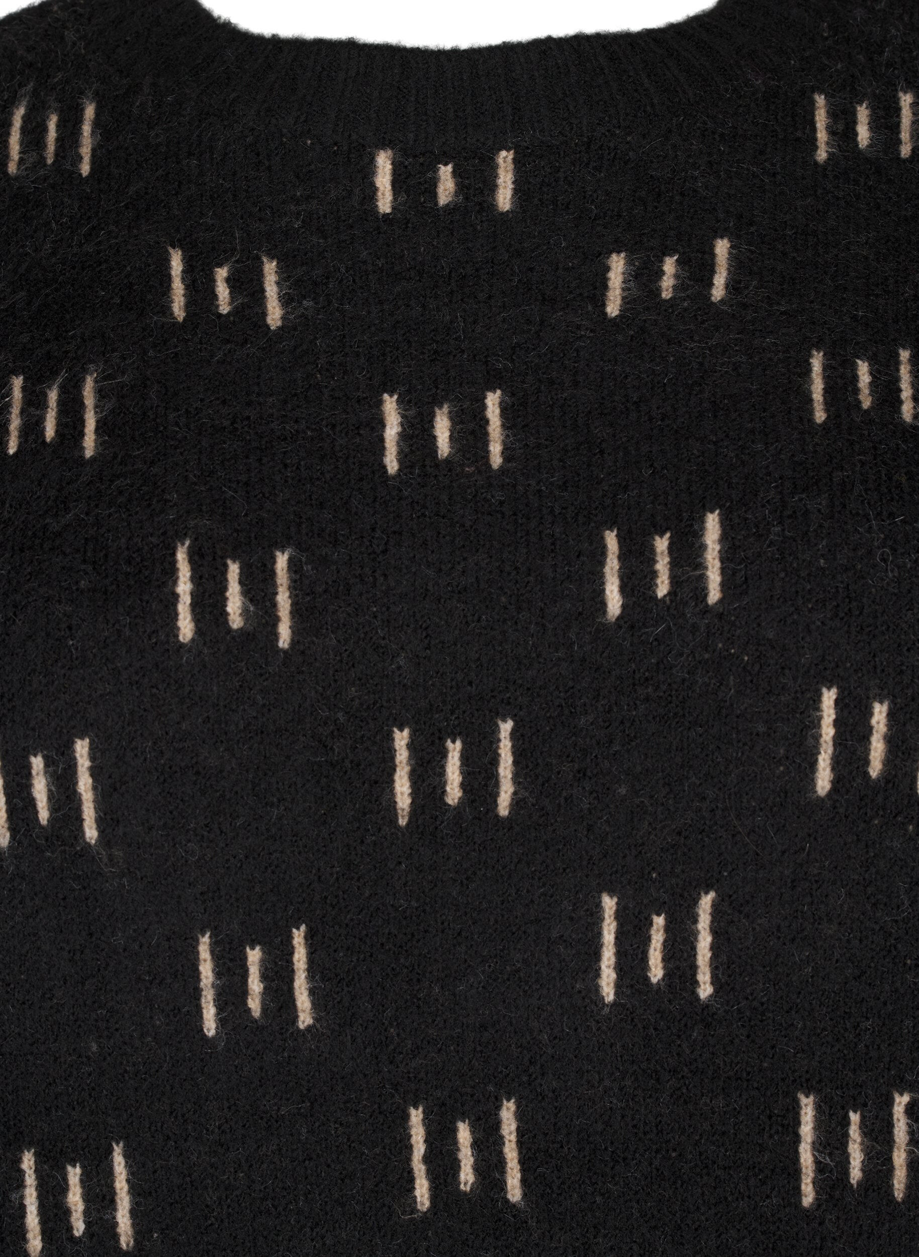 Zizzi Trui met patroon, Black Mel. Nomad, Packshot image number 2