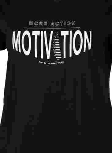 Trainingsshirt met print, Black More Action, Packshot image number 2
