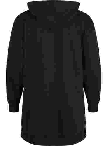 Sweatshirt met capuchon en zakken, Black, Packshot image number 1