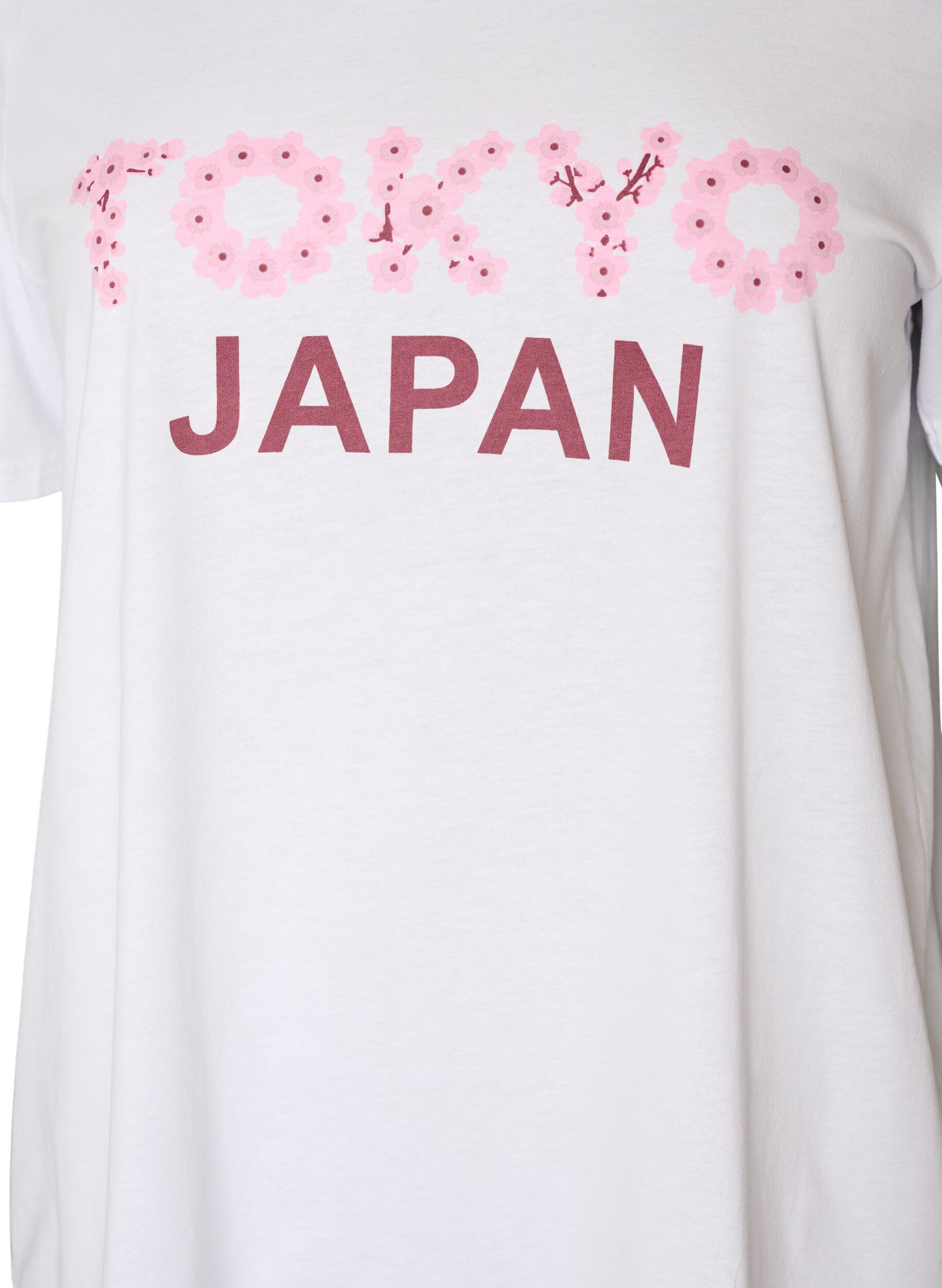 ZizziT-shirt met motief, Wit, Packshot image number 2