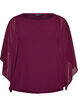 Chiffon blouse met balloneffect, Paars, Packshot image number 0