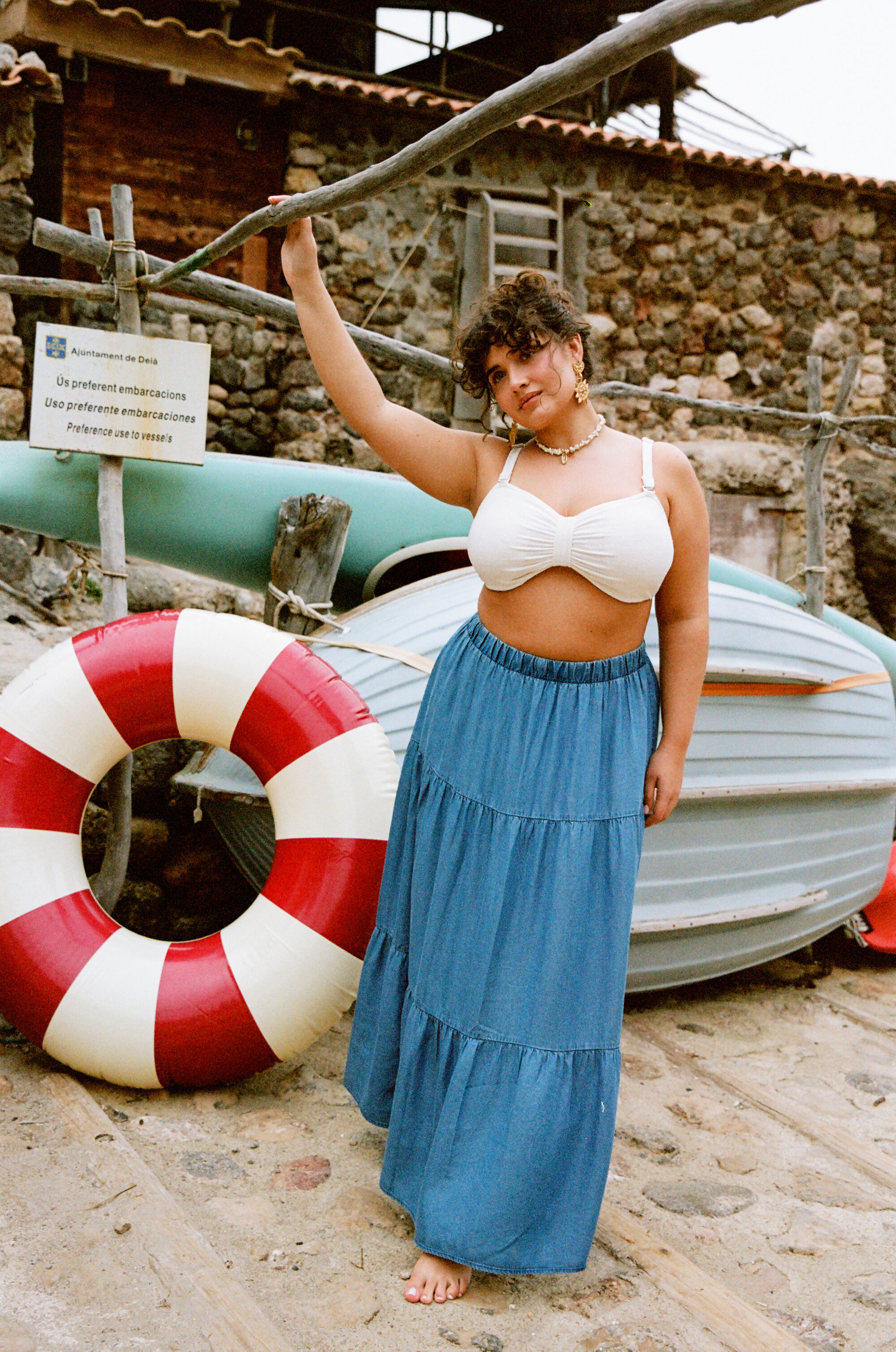 ZizziBohemien in zeeblauwe tinten, , Model