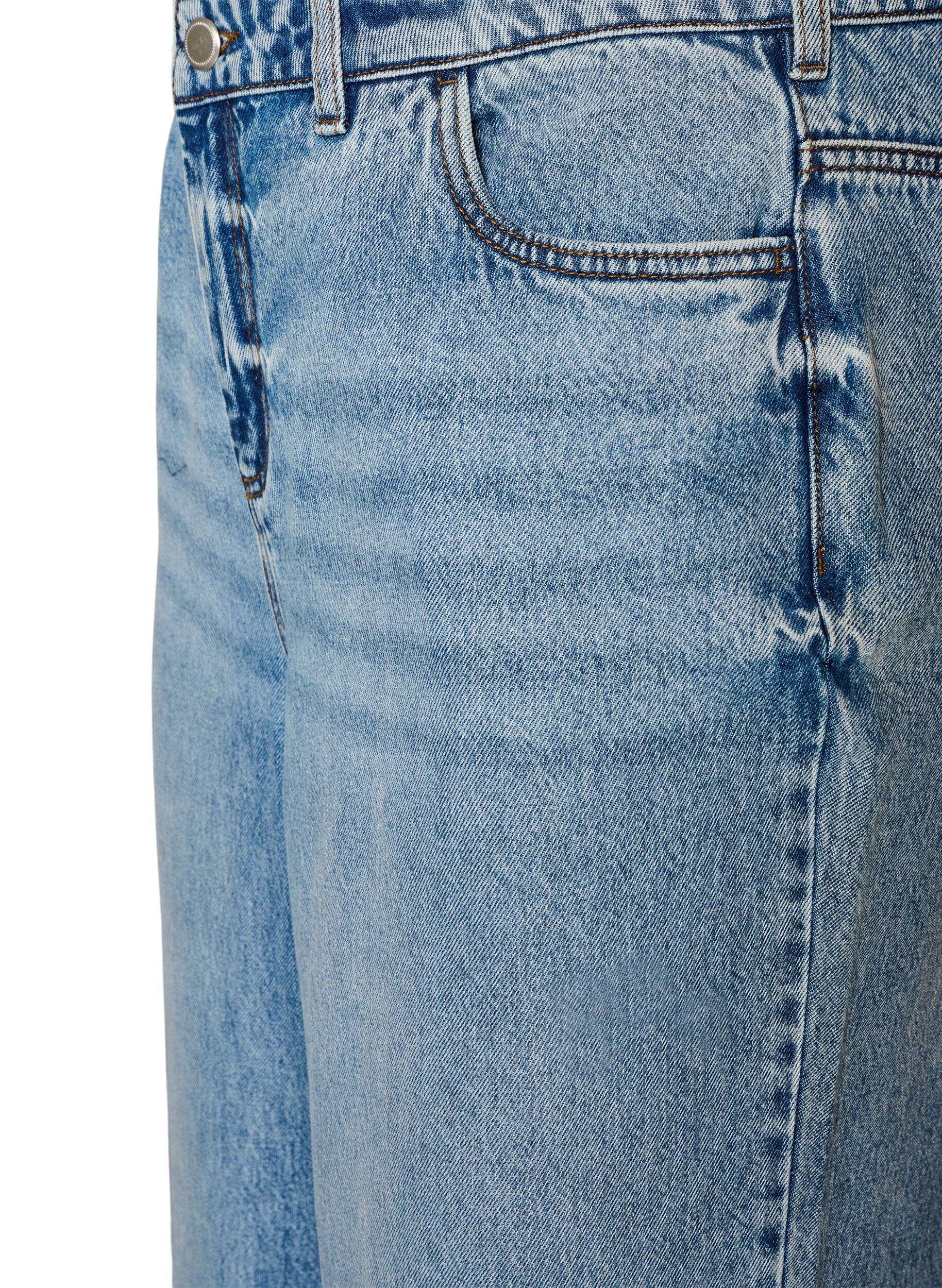 ZizziKiana straight-fit jeans met hoge taille, Blauw, Packshot image number 2