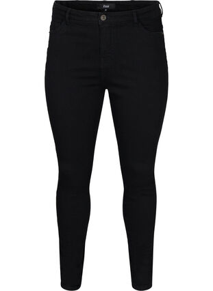 Super smalle Amy jeans met hoge taille, Black, Packshot image number 0