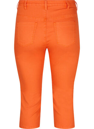 Nauwsluitende 3/4 broek met rits, Orange , Packshot image number 1