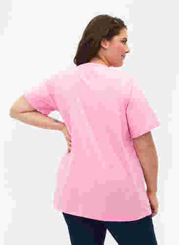 FLASH - T-shirt met ronde hals, Begonia Pink, Model image number 1