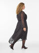 Chiffon jurk met polkadots en lange mouwen, Bruin, Model image number 1