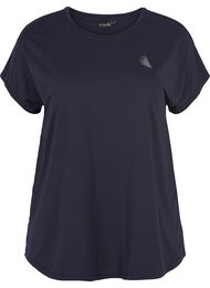 Effen sportshirt, Blauw