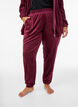Losvallende fluwelen broek, Rood, Model image number 2