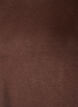 Blouse met lange mouwen van wol en viscose, Bruin, Packshot image number 2