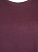 Basic katoenen T-shirt met ronde hals, Donker Bordeaux, Packshot image number 2