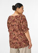 Viscose blouse met paisleymotief en een vierkante halslijn, Bruin, Model image number 2