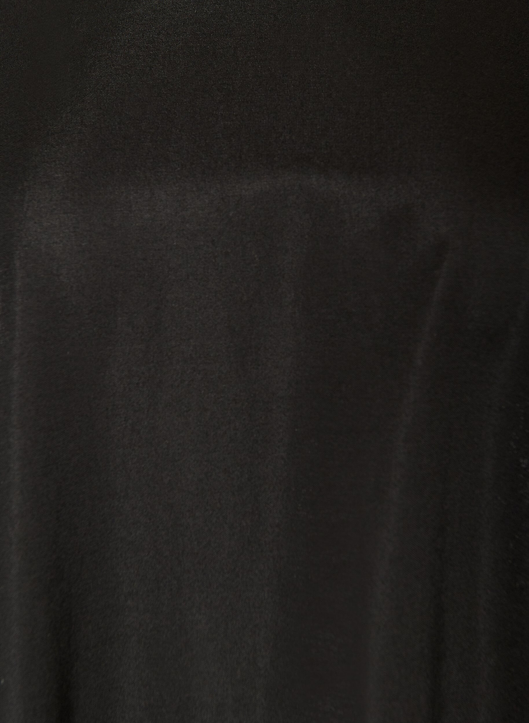 ZizziKorte jurk met losse pasvorm en volantzoom, Zwart, Packshot image number 2