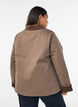 Licht gewatteerde jas met een corduroy kraag, Bruin, Model image number 2