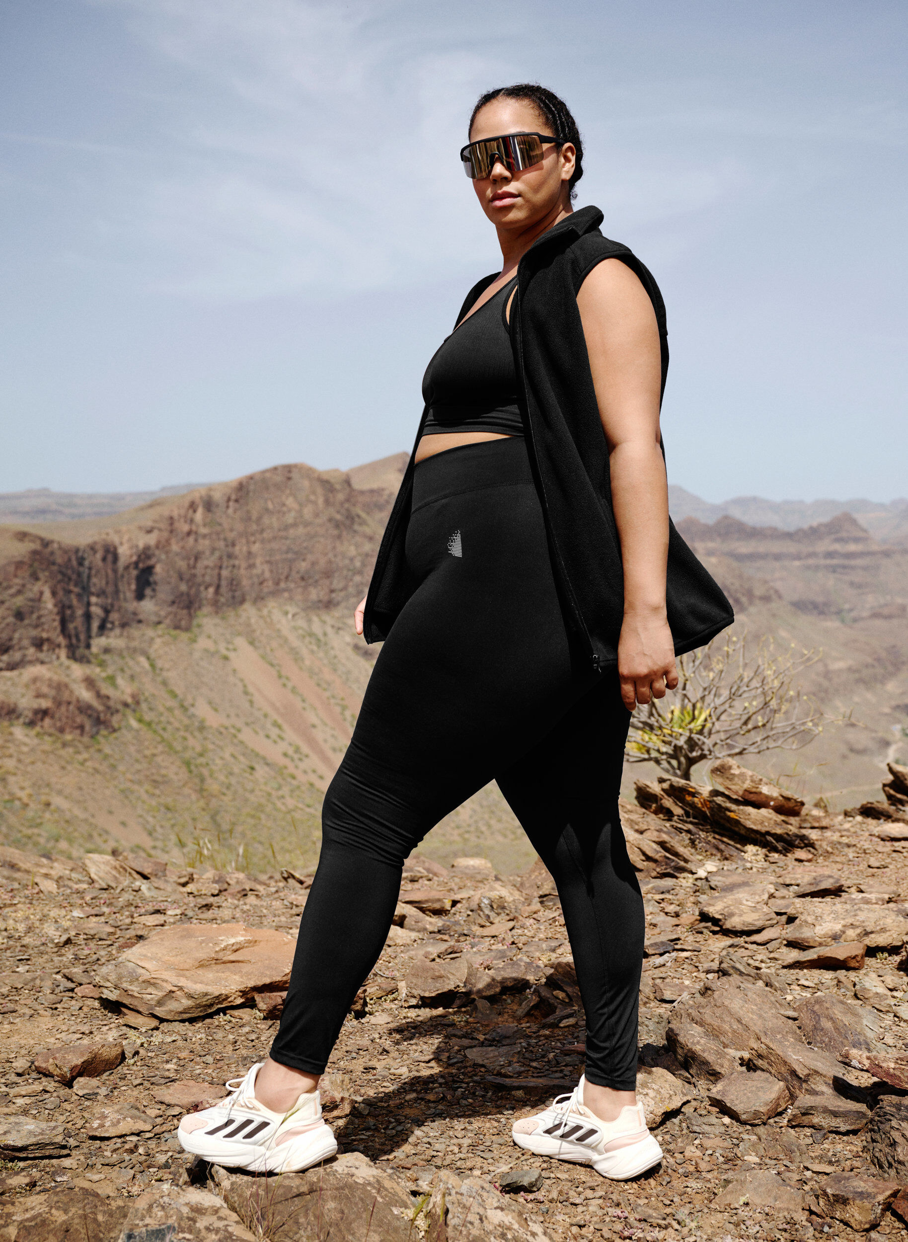 ZizziGecropte basic workout leggings, Zwart, Image image number 0