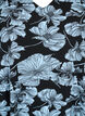 Jurk met V-hals en print, Black B. Flower AOP, Packshot image number 2