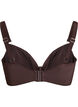 Bikini-bh met beugel en drapering, Bruin, Packshot image number 1