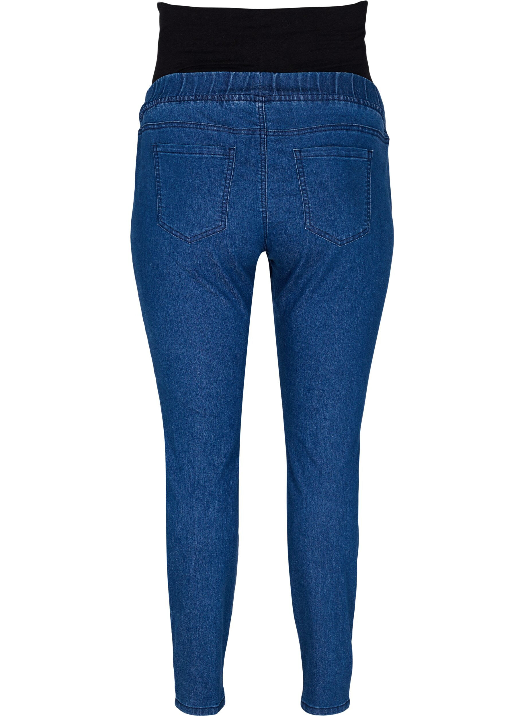 Zizzi Zwangerschapsjeggings met achterzakken, Blauw, Packshot image number 1