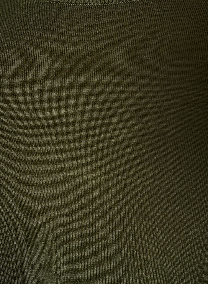 Gebreide blouse met knopen aan de zijkant, Groen, Packshot image number 2