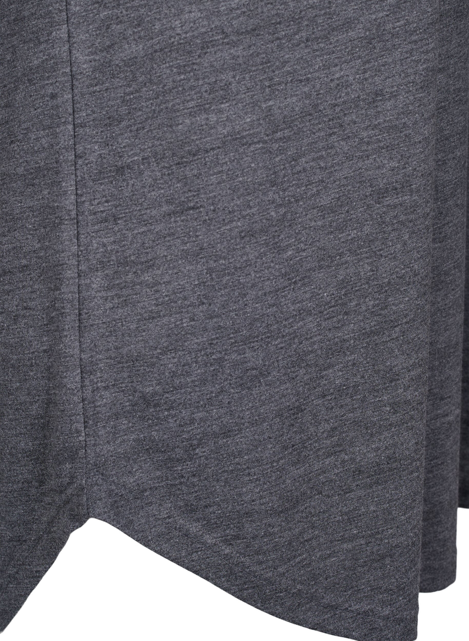 ZizziNachtjapon met korte mouwen en tekstopdruk, , Packshot image number 3