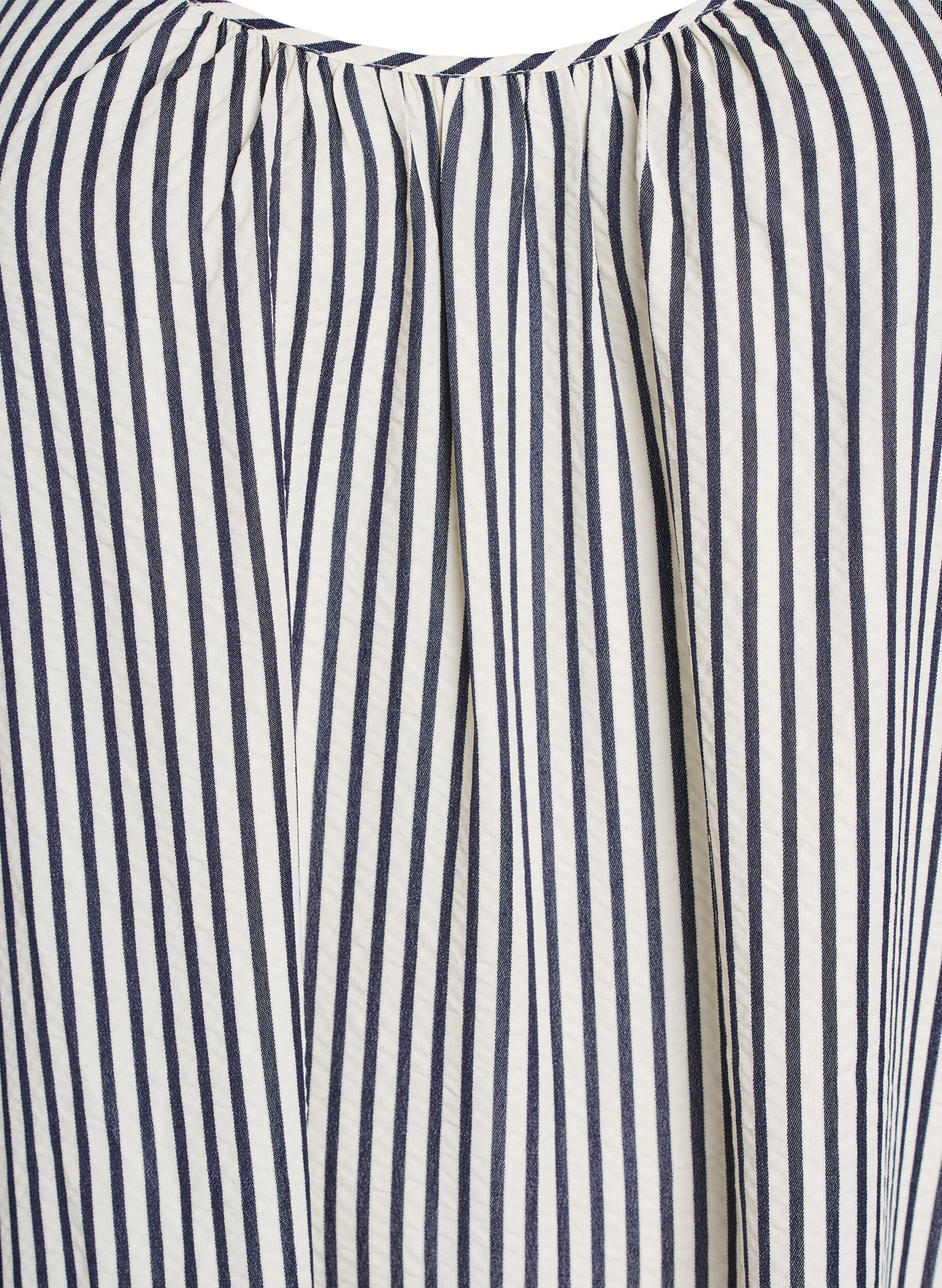 Zizzi Zomerjurk met strepen en A-lijn pasvorm, Zwart, Packshot image number 2