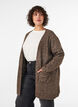 Lang vest met zakken, Bruin, Model image number 0