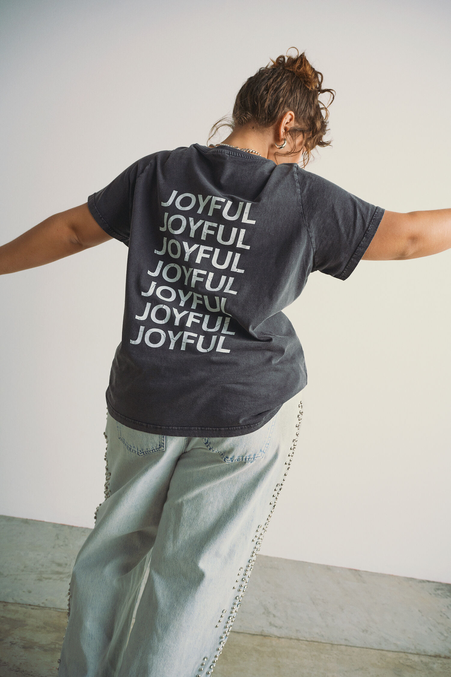 Zizzi Jeans met details, , Model