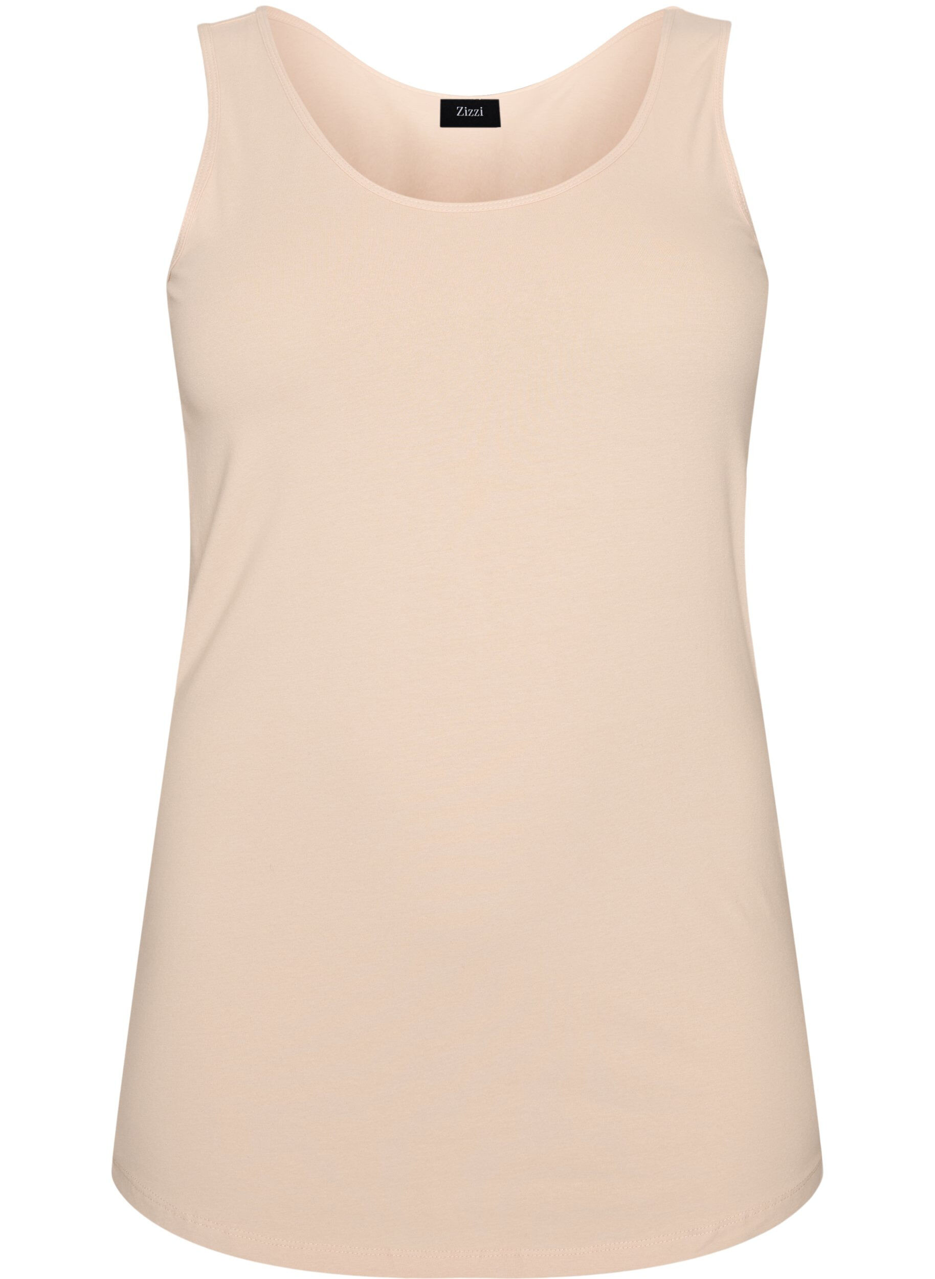 Effen basic top in katoen