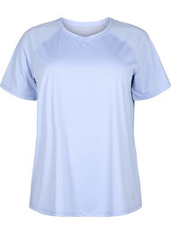 Trainings-T-shirt met achterkant van mesh, Zen Blue
